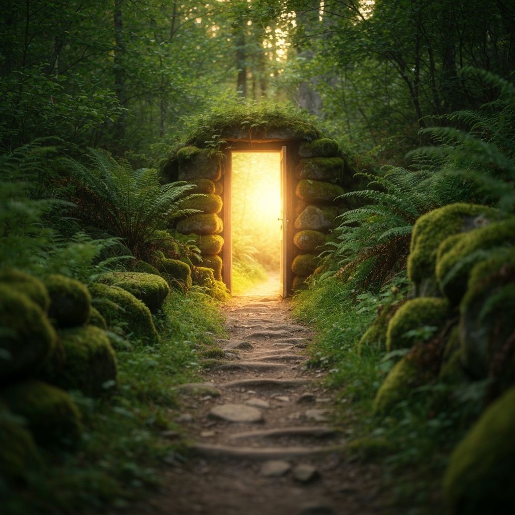 Welcoming pathway inviting connection and reaching out